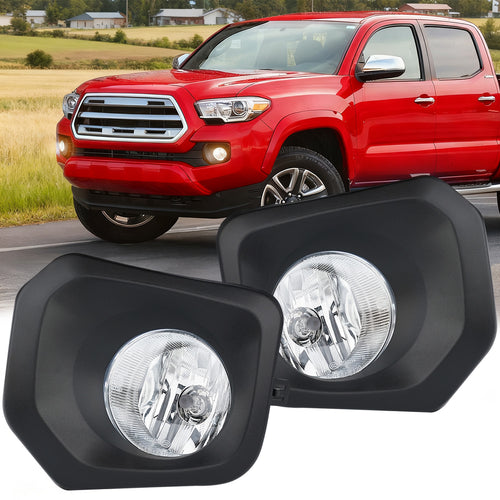 Nilight 2016 2017 2018 2019 2020 2021 2022 2023 Toyota Tacoma SR SR5 Fog Light Assembly Clear Lens