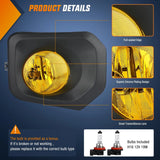 Nilight 2016 2017 2018 2019 2020 2021 2022 2023 Toyota Tacoma SR SR5 Fog Light Assembly Yellow Lens, view 3
