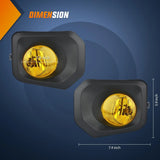 Nilight 2016 2017 2018 2019 2020 2021 2022 2023 Toyota Tacoma SR SR5 Fog Light Assembly Yellow Lens, view 5