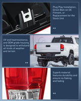 Nilight 2016 2017 2018 2019 2020 2021 2022 2023 Toyota Tacoma Taillight Assembly Rear Lamp Replacement OE Style Passenger Side, view 5