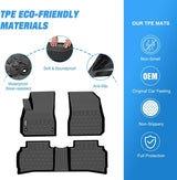 Nilight 2016 2017 2018 2019 2020 2021 2022 2023 2024 2025 Chevy Malibu TPE Floor Mats, view 3