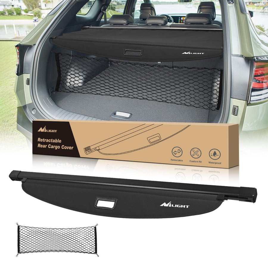 Nilight 2017 2018 2019 2020 2021 2022 Kia Sportage Accessories Retractable Trunk Cargo Cover With Trunk Storage Net