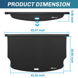 Nilight 2017 2018 2019 2020 2021 2022 Kia Sportage Accessories Retractable Trunk Cargo Cover With Trunk Storage Net, view 5