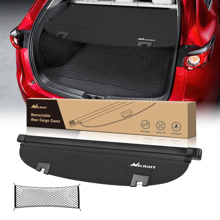 Nilight 2017 2018 2019 2020 2021 2022 2023 2024 2025 Mazda CX-5 Retractable Trunk Cargo Cover With Trunk Storage Net