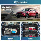 Nilight 2017 2018 2019 2020 2021 2022 2023 2024 2025 Mazda CX-5 Retractable Trunk Cargo Cover With Trunk Storage Net, view 5