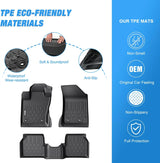 Nilight 2017 2018 2019 2020 2021 2022 2023 2024 2025 2026 Jeep Compass TPE Floor Mats, view 3