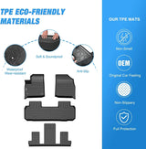 Nilight 2018 2019 2020 2021 2022 2023 2024 2025 Chevy Traverse Bucket Seats TPE Floor Mats (25% OFF Final Checkout), view 5