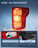 Nilight 2018 2019 2020 Ford F150 Tail light Assembly Rear Lamp Replacement OE Style Red Housing with Bulbs and Harness Passenger Side, view 4