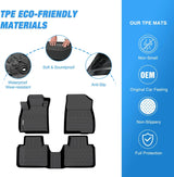 Nilight 2018 2019 2020 2021 2022 Honda Accord TPE Floor Mats, view 3