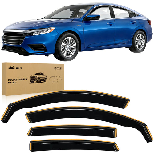 Nilight 2018 2019 2020 2021 2022 2023 Honda Accord Rain Guards Acrylic 4Pcs