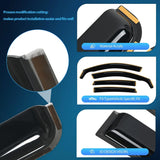 Nilight 2018 2019 2020 2021 2022 2023 Honda Accord Rain Guards Acrylic 4Pcs, view 2