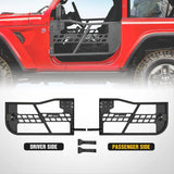 Nilight Off Road Front Tubular Doors with Side View Mirrors Compatible with 2018 2019 2020 2021 2022 2023 2024 2025 2026 Wrangler JL 2020-2026 Gladiator JT 2 Door Only, view 3