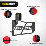 Nilight Off Road Front Tubular Doors with Side View Mirrors Compatible with 2018 2019 2020 2021 2022 2023 2024 2025 2026 Wrangler JL 2020-2026 Gladiator JT 2 Door Only, view 4