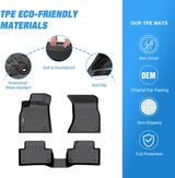 Nilight 2018 2019 2020 2021 2022 2023 2024 Audi Q5 SQ5 TPE Floor Mats, view 3