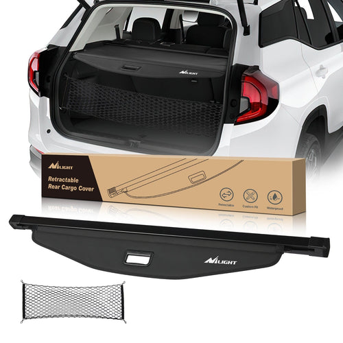 Nilight 2018 2019 2020 2021 2022 2023 2024 Chevy Equinox GMC Terrain Retractable Trunk Cargo Cover With Trunk Storage Net