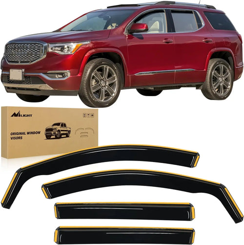 Nilight 2018 2019 2020 2021 2022 2023 2024 GMC Terrain Rain Guards Acrylic 4Pcs