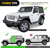 Nilight 2018 2019 2020 2021 2022 2023 2024 Jeep Wrangler JL 2 Door Side Step Nerf Bars 6 Inch ABS Plastic Matte Black Running Boards, view 3