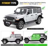 Nilight 2018 2019 2020 2021 2022 2023 2024 Jeep Wrangler JL 4 Door Side Step Nerf Bars 6 Inch ABS Plastic Matte Black Running Boards, view 3