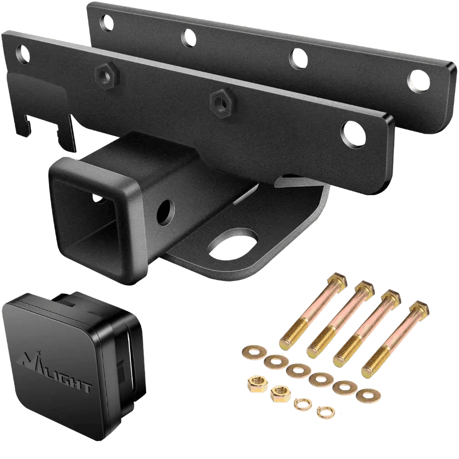 Nilight 2018 2019 2020 2021 2022 2023 2024 Jeep Wrangler JL JLU 4Door 2Door Unlimited 2 Inch Rear Bumper Tow Trailer Hitch