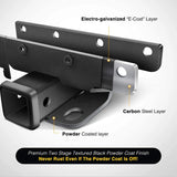 Nilight 2018 2019 2020 2021 2022 2023 2024 Jeep Wrangler JL JLU 4Door 2Door Unlimited 2 Inch Rear Bumper Tow Trailer Hitch, view 4