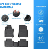 Nilight 2018 2019 2020 2021 2022 2023 2024 Toyota Camry Hybrid Only TPE Floor Mats, view 3