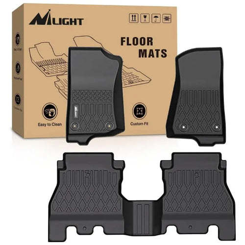 Nilight 2018 2019 2020 2021 2022 2023 2024 2025 Jeep Wrangler JL Unlimited 4 Door (Not for JK or 4XE) TPE Floor Mats
