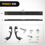 Nilight 2019 2020 2021 2022 2023 2024Chevy Silverado/GMC Sierra 1500 Double Cab 2020 2021 2022 2023 2024 Silverado/GMC Sierra 2500HD 3500HD 6 Inch Aluminum Bolt-on Powder Coated Side Step Nerf Bars Running Boards (25% OFF Final Checkout), view 6