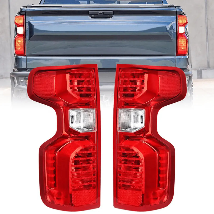Nilight 2019 2020 2021 2022 2023 Chevy Silverado 1500 2020 2021 2022 2023 Silverado 2500HD 3500HD Taillight Assembly Rear Lamp Replacement OE Style Driver Passenger Side