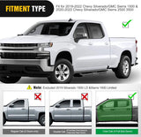 Nilight 2019 2020 2021 2022 2023 Chevy Silverado GMC Sierra 1500 2020 2021 2022 2023 2024 Chevy Silverado GMC Sierra 2500HD 3500HD Crew Cab Running Boards 3.6 Inch Drop Side Steps Bolt-on Black Powder Coated, view 3