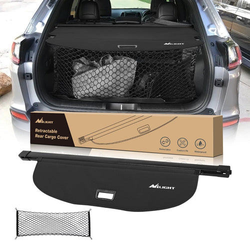 Nilight 2019 2020 2021 2022 2023 Jeep Cherokee Accessories Retractable Trunk Cargo Cover With Trunk Storage Net