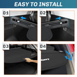Nilight 2019 2020 2021 2022 2023 Jeep Cherokee Accessories Retractable Trunk Cargo Cover With Trunk Storage Net, view 6