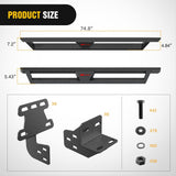 Nilight 2019 2020 2021 2022 2023 Dodge Ram 1500 Quad Cab/Extended Cab Running Boards Dual-Stage Textured Black Powder Coated Slip-Proof Side Step Nerf Bars, view 2