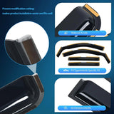 Nilight 2019 2020 2021 2022 2023 2024 Chevy Silverado 1500 Crew Cab/GMC Sierra 1500 Crew Cab Rain Guards Acrylic 4Pcs, view 2