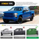 Nilight 2019 2020 2021 2022 2023 2024 Chevy Silverado/GMC Sierra 1500 Crew Cab 2020-2024 Silverado/GMC Sierra 2500HD 3500HD Running Boards 6 Inch Aluminum Bolt-on Side Step Nerf Bars Running Boards, view 3