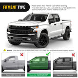Nilight 2019 2020 2021 2022 2023 2024Chevy Silverado/GMC Sierra 1500 Double Cab 2020 2021 2022 2023 2024 Silverado/GMC Sierra 2500HD 3500HD 6 Inch Aluminum Bolt-on Powder Coated Side Step Nerf Bars Running Boards, view 3