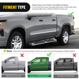 Nilight 2019 2020 2021 2022 2023 2024 Chevy Silverado/GMC Sierra 1500 Double Cab 2020 2021 2022 2023 2024 Silverado/GMC Sierra 2500HD 3500HD 6 Inch Stainless Steel Bolt-on Side Step Nerf Bars Running Boards, view 4
