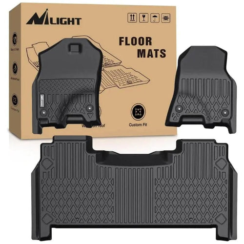 Nilight 2019 2020 2021 2022 2023 2024 Dodge Ram 1500 New Body Crew Cab with Rear Storage Box TPE Floor Mats
