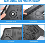 Nilight 2019 2020 2021 2022 2023 2024 Dodge Ram 1500 New Body Crew Cab with Rear Storage Box TPE Floor Mats, view 4