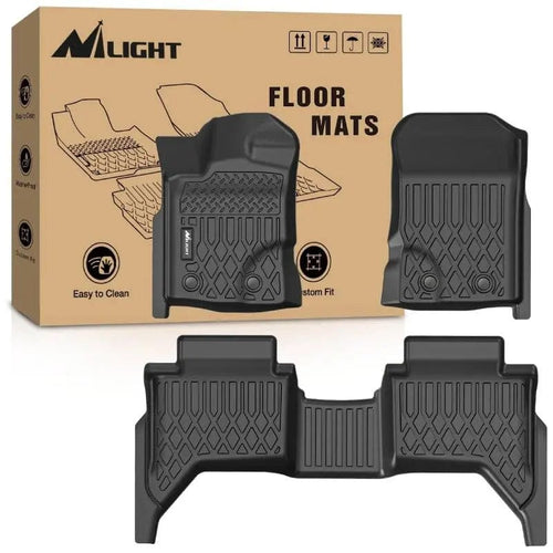 Nilight 2019 2020 2021 2022 2023 2024 Ford Ranger SuperCrew Cab TPE Floor Mats