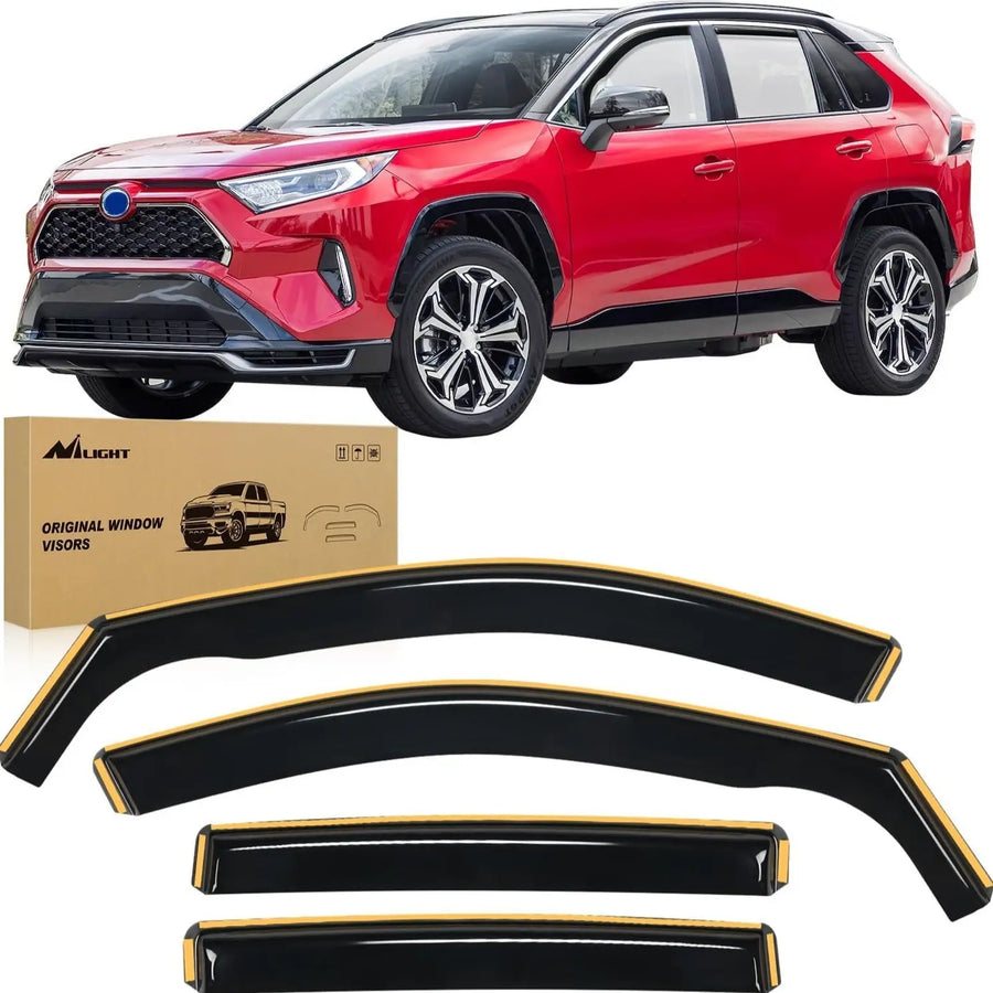Nilight 2019 2020 2021 2022 2023 2024 Toyota RAV4 Rain Guards Acrylic 4Pcs