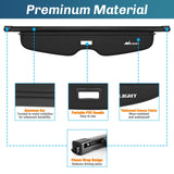 Nilight 2019 2020 2021 2022 2023 2024 2025 Chevrolet Blazer Retractable Trunk Cargo Cover With Trunk Storage Net, view 3