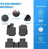 Nilight 2019 2020 2021 2022 2023 2024 2025 Toyota RAV4 TPE Floor Mats, view 3