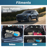 Nilight 2020 2021 2022 2023 2024 2025 Toyota Highlander Retractable Trunk Cargo Cover With Trunk Storage Net (25% OFF Final Checkout), view 6
