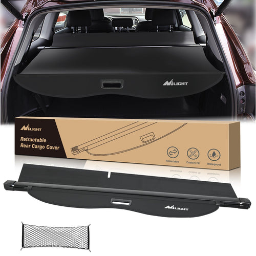 Nilight 2020 2021 2022 2023 2024 2025 Toyota Highlander Retractable Trunk Cargo Cover With Trunk Storage Net