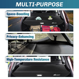 Nilight 2020 2021 2022 2023 2024 2025 Toyota Highlander Retractable Trunk Cargo Cover With Trunk Storage Net, view 4