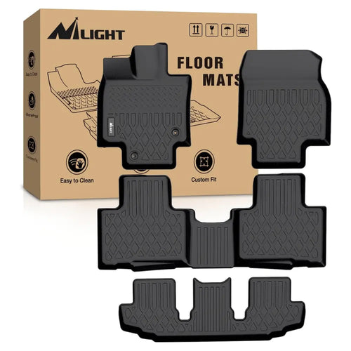Nilight 2020 2021 2022 2023 2024 2025 Toyota Highlander w/Center Console NOT fit Hybrid TPE Floor Mats (25% OFF Final Checkout)