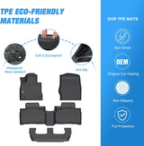 Nilight 2020 2021 2022 2023 2024 2025 Ford Explorer 7 Seats TPE Floor Mats, view 3