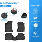 Nilight 2020 2021 2022 2023 2024 2025 Subaru Outback Legacy TPE Floor Mats, view 3