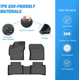 Nilight 2020 2021 2022 2023 2024 2025 Toyota Corolla Include Hybrid TPE Floor Mats, view 3