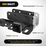 Nilight 2021-2023 Ford Bronco 2Door 4Door 2inch Rear Trailer Hitch Receiver Kit, view 3